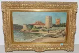 Küstenlandschaft by Gaston Roullet, oil on canvas, sold Sep 2018