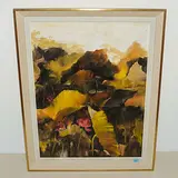 Lotusblumen by Tran Van Tay, oil on canvas, offered Sep 2018