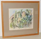 Landschaft by Marcel Dumont, watercolor, offered Sep 2018