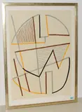 Ohne Titel by Alberto Magnelli, color lithograph, sold Sep 2018