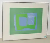 Ohne Titel by Italo Valenti, 1969, color lithograph, sold Sep 2018