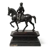 Ende 19.Jh., nach Andrea del Verrocchio (1435–1488) by Reiterstandbild des Bartolomeo Colleoni, bronze, sold Sep 2018