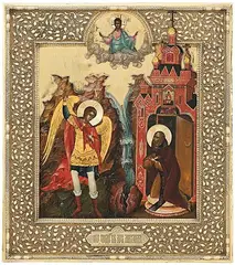 Russisch, 19./20.Jh by Michael-Wunder zu Chonai mit Silberbasma, tempera, sold Sep 2018