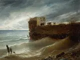 Jour de grand vent by François Diday, oil on panel, sold Sep 2018