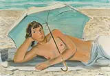 Baigneuse by Maurice Barraud, oil on canvas, offered Sep 2018