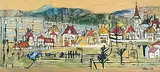 Münsingen, 1969 by Walter Arnold Steffen, oil on canvas, sold Sep 2018