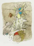 Falkenbaum by Alois Carigiet, 1968, color lithograph, sold Sep 2018