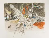 Wurzelstock by Alois Carigiet, 1969, color lithograph, offered Sep 2018