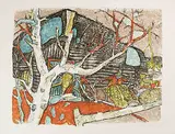 Der Stall von Stavons by Alois Carigiet, 1974, color lithograph, sold Sep 2018