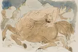 Kentaur by Hans Erni, watercolor, sold Sep 2018
