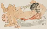 Held mit Ochsenbein by Hans Erni, watercolor, sold Sep 2018
