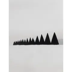 Conical Hedges by Michael Kenna, 1990, gelatin silver print, sold Jun 2023
