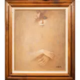 Untitled by Wade Reynolds, oil on canvas, sold Jun 2023