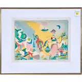 Untitled by Henry Miller, lithograph in colors, sold Jun 2023