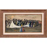 Wedding (For Allan and Patrizia) by Antonio Menegazzo, 1965, oil on board, sold Jun 2023