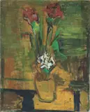 Still Life Bouquet by Juan Carlos Fagglioli, oil on board, sold Jun 2023