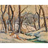 Untitled by Joseph Hastings Bennett, oil on board, sold Jun 2023