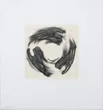 Untitled by Gary Simmons, lithograph in colors, sold Jun 2023
