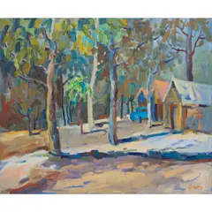 Yosemite by Pamela Glover, 1994, oil on canvas, sold Jun 2023
