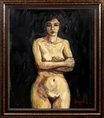 Untitled by Jae Dougall, oil on canvas, sold Jun 2023