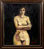 Untitled by Jae Dougall, oil on canvas, sold Jun 2023
