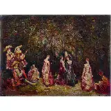 Untitled by Adolphe Joseph Thomas Monticelli, oil on canvas, sold Jun 2023