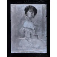 Untitled by Stephen Namara, 1988, mixed media on a Viking G1 metal plate, sold Jun 2023
