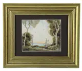 landscape with lake view by Philip Standish Read, watercolor, sold Apr 2026
