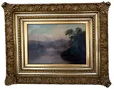 Lake View by Susie M. Barstow, oil on canvas, sold May 2026