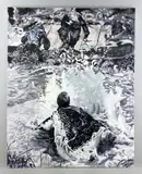 Untitled by Gina Fiedel, oil on canvas, sold May 2026