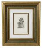 Trees and Hills by Coy Avon Seward, etching, sold May 2026