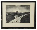 Hog Back Meeting House by Edward Arthur Wilson, lithograph, sold May 2026