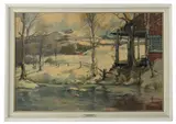 Mountain Retreat by Philip G. Shumaker, oil on board, sold May 2026