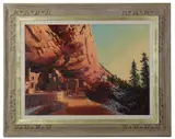 Spruce Tree House by Richard Iams, oil on panel, sold May 2026