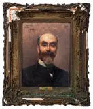 Portrait of a Gentleman by Paul Saïn, 1900, Oil on Canvas, sold Jan 2025