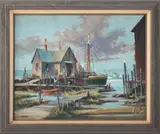 Down East by Joseph Torre, Oil on Panel, sold Jan 2025