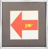 Red Arrow by Allan D'Arcangelo, 1965, Serigraph in Colors on Paper, sold Jan 2025