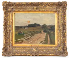 September Evening by Elliott Daingerfield, Oil on Canvas, sold Jan 2025