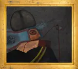 Figura" [Figure] by Gessiron Alves Franco, 1978, Oil on Canvas, sold Jan 2025