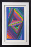 Axo-77 by Victor Vasarely, Serigraph in Colors, sold Jan 2025