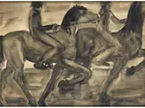 Zwei Jugendliche Reiter by Ludwig von Hofmann, watercolor, offered Mar 2024
