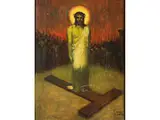 Christus by Adolf Frey-Moock, oil on panel, offered Mar 2024
