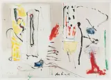 Stromboli II by Hans Falk, 1993, color lithograph, sold Sep 2018