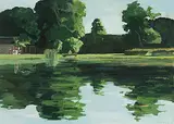 Uferlandschaft by Marc-Antoine Fehr, 2000, gouache, sold Sep 2018