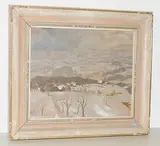 Winter im Emmental by Hans Gartmeier, oil on board, offered Sep 2018