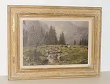 Weidende Kühe beim Pont-de-Nant, 1880 by Joseph Geisser, oil on canvas, offered Sep 2018