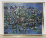 Pariser-Asphalt", 1960 by Ernst Georg Heussler, oil on canvas, offered Sep 2018