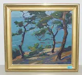 Sestri Levante", 1935 by Christoph Oehler, oil on canvas, sold Sep 2018