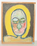 Portrait, 1978 by Walter Arnold Steffen, oil on canvas, sold Sep 2018