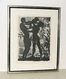 Mann, Frau und Kind by Hans Erni, 1954, lithograph, sold Sep 2018